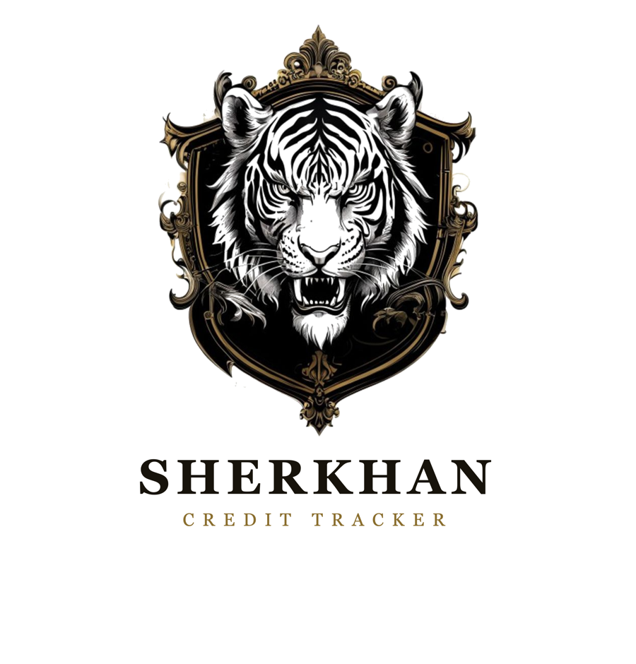 SHERKHAN logo — heraldic emblem with baroque filigree